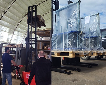 Тест-драйв складской техники на нашем складе в Кисловодске